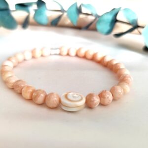 Bracelet opale rose œil de sainte Lucie Apport : Amour de soi
